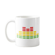 coloured equalizer icon coffee mugs