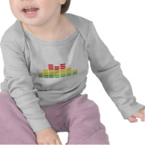 coloured equalizer icon tee shirts