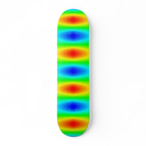 Coloured Flames Skateboard