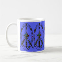 Coloured Glass Shapes of Peace Coffee Mug