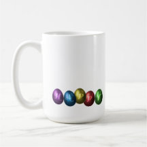 Coloured Happy Easter Eggs - Mug