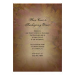 Coloured Leaves Thanksgiving Dinner Invitation