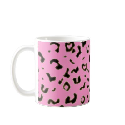 Coloured leopard print coffee mug by christigmc
