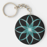 Coloured Lotus Key Chain