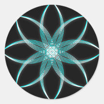 Coloured Lotus Stickers