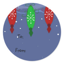 Coloured Ornaments Gift Tag