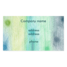 Coloured Pencil Business Card