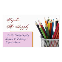 Coloured Pencil Business Cards