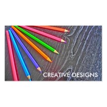 Coloured Pencil creative customizable business car Business Card