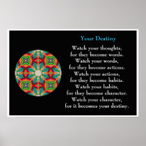 Coloured Pencil - Kaleidoscopic Destiny Poster