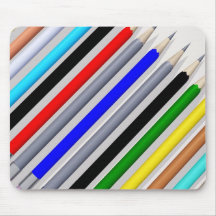 coloured pencils 3d mousepad