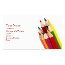 Coloured Pencils Business Cards