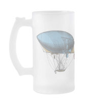 Coloured Vintage Airship Coffee Mug