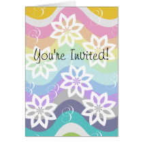 coloured waves, cards