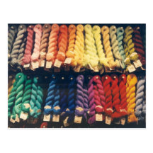 COLOURED YARNS LIBERTY POSTCARDS
