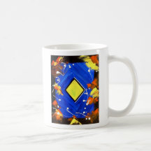Colourful Abstract Art Coffee Mug - Diamonds