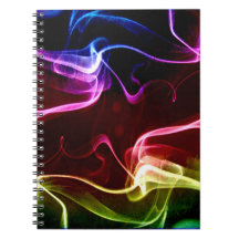 Colourful Abstract Art - Cool Spiral Notebook