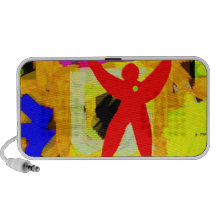 Colourful Abstract Laptop Speaker