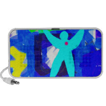 Colourful Abstract Laptop Speakers