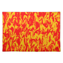 Colourful Abstract Swirl Place Mat