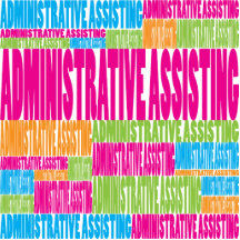 Colourful Administrative Assisting Acrylic Cut Out