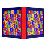 Colourful Alphabet binders