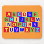 Colourful Alphabet Mouse Pad