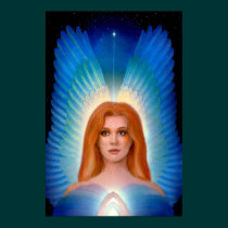 Colourful Angel Wings Spiritual Art Poster Print posters
