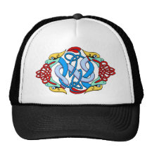 Colourful Antique Style Celtic Art Mesh Hat