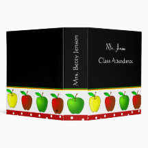 Colourful Apples Teacher's Binder