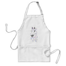 Colourful Arabian Horse Head Apron