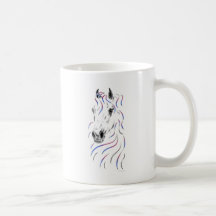 Colourful Arabian Horse Head Mugs