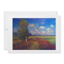 Colourful art impressionist poppy fields by Monet