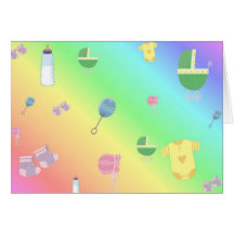 Colourful Baby Toys Greeting Cards
