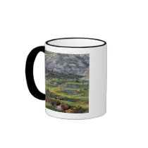 Colourful badlands from Buck Hill overlook in Coffee Mugs
