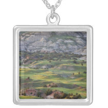 Colourful badlands from Buck Hill overlook in Custom Necklace
