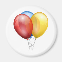 Colourful Balloon Fridge Magnets