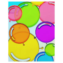 colourful balloons dancing in the air full color flyer
