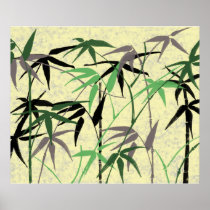 Colourful Bamboo Foliage 2 Poster