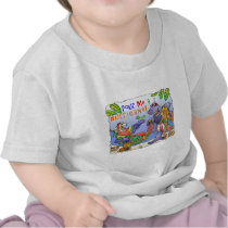 Colourful beach party design. t shirts