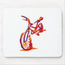 Colourful Bike Designs Mousepad