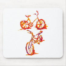 Colourful Bike Designs Mousepads