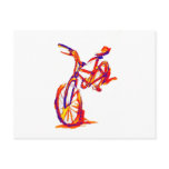 Colourful Bike Designs Postcard
