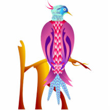 Colourful Bird Cut Out
