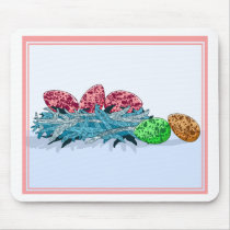Colourful Bird Eggs Mouse Pad