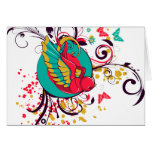 Colourful Bird One Greeting Cards