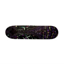 Colourful Black Skate Board Deck