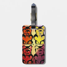 Colourful Blood Sucking Gummy Bruins Bag Tags