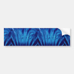 Colourful Blue fan Bumper Sticker