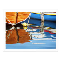 Colourful Boats of Greece Postcard